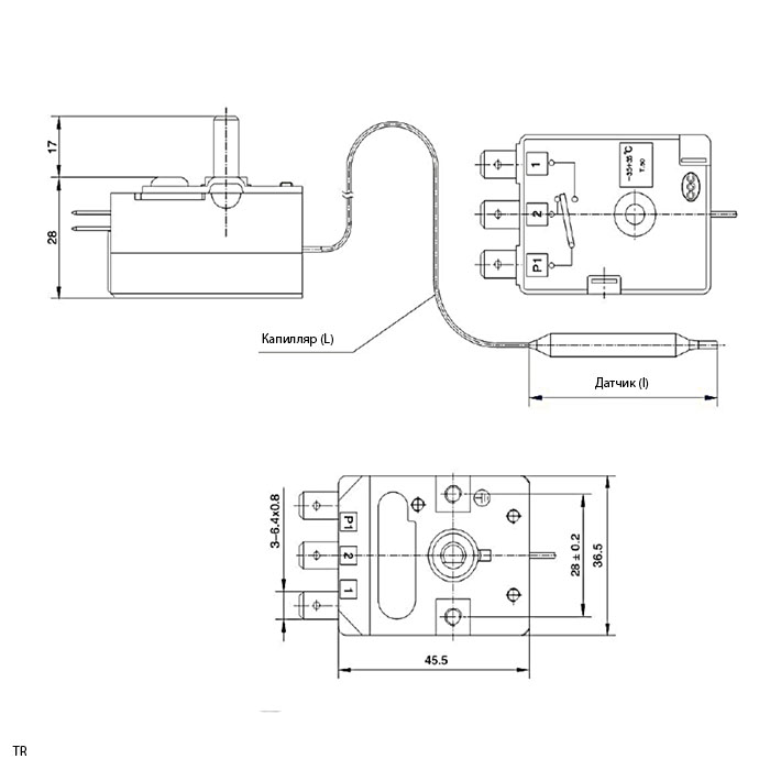 Термостат tr 010 схема