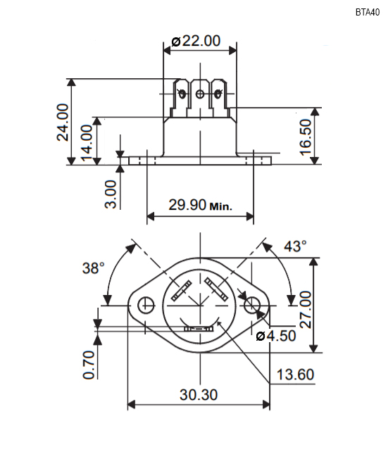 Bta40 600b схема включения