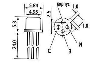 Кп307 схема включения