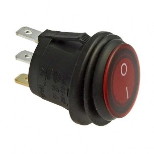 SB040 RED IP65 on-off ф20.2mm клавишный переключатель