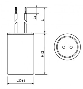 CBB60 5uF 450V WIRE (SAIFU) конденсатор пусковой SAIFU даташит схема