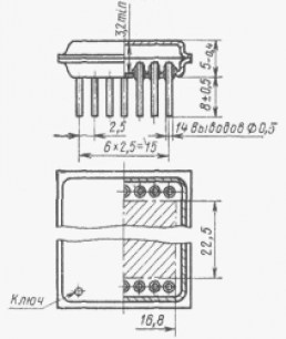 298ФВ15 (НИКЕЛЬ) микросхема  даташит схема