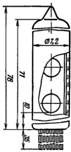 ИВ-25 индикаторы вакуумно-люминисц.  схема фото