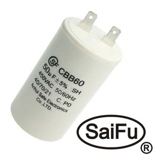 CBB60 50uF 450V (SAIFU) конденсатор пусковой