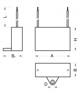 CBB61 20uF 450V (SAIFU) конденсатор пусковой SAIFU даташит схема