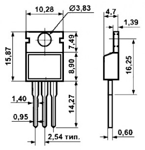 BTB16-800B TO-220 (RP) тиристор низковольтный ST Microelectronics даташит схема