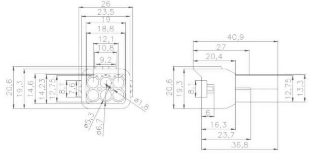 DJ7065F-2.2-11 автомобильный соединитель RUICHI даташит схема