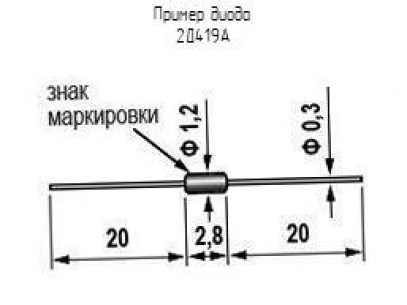 2Д419А (201*г) низковольтный диод  даташит схема