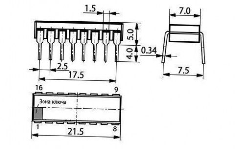 К155ИД1 (201*г) микросхема  даташит схема