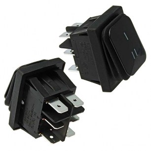 SB090 IP65 on-on 22x30mm клавишный переключатель