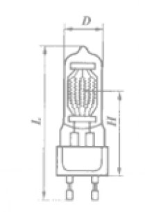КГМ220-650 (G22) лампы галогеновые  даташит схема