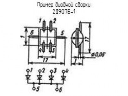 2Д907Б1 диоды низковольтные  даташит схема