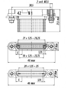 СНП339-42РП11-2Б (201*г) разъем  даташит схема