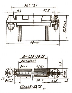 ОНП-ЖИ-8-42Р-29-2В разъем  даташит схема