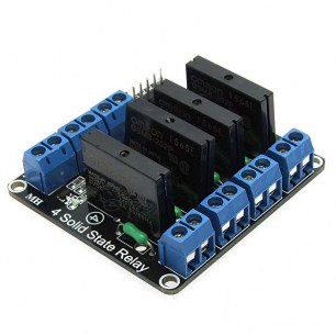 Электронные модули (arduino) 4-CH 5V Solid-state Relay(Red)