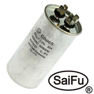 CBB65 40uF 450V (SAIFU) конденсатор пусковой