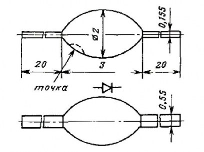 КД102А (200*г.) диоды низковольтные  даташит схема