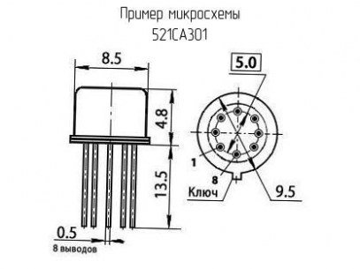 Отечественные микросхемы 521СА301 (201*г)  даташит схема