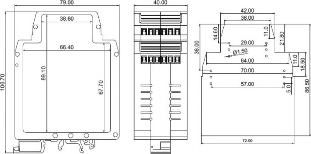 SH803-40 корпус для рэа SANHE даташит схема