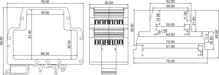 SH802-40 корпус для рэа SANHE даташит схема