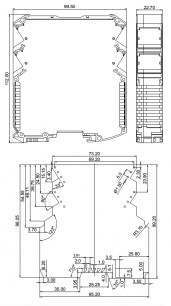 SH801-22.5 корпус для рэа SANHE даташит схема