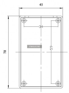 Z20-13 (70x45x18) корпус для рэа ZTM-ELECTRO даташит схема