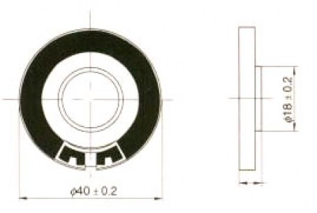 DXP40N-A 0.5W 8 ohm динамики RUICHI даташит схема