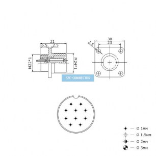 RM22-10-ZJ разъем SZC даташит схема