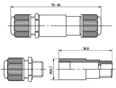 SZC-3-M20 (d=4-7mm) IP68 250V/10A разъем герметичный SZC даташит схема