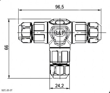 SZC-20-3T-3Pin ip67 разъем герметичный SZC даташит схема