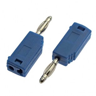 Z027 2mm Stackable Plug BLUE штекер