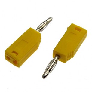 Z027 2mm Stackable Plug YELLOW штекер