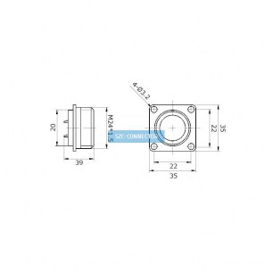 ШР20П4ЭШ8 ВИЛКА (SZC) разъем SZC даташит схема