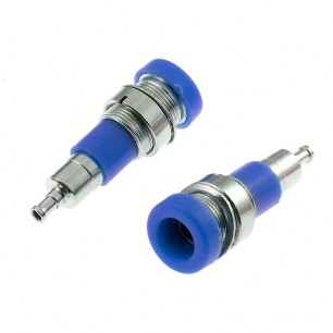 Z010 4mm panel jack BLUE штекер