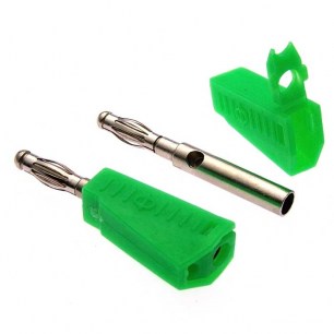 Z040 4mm Stackable Plug GREEN штекер