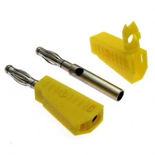 Z040 4mm Stackable Plug YELLOW штекер