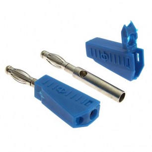 Z040 4mm Stackable Plug BLUE штекер