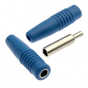 Z041 4mm Cable jack BLUE штекер