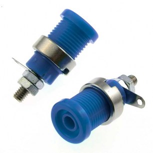 Z012 4mm panel jack BLUE штекер