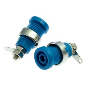 Z016 4mm panel jack BLUE штекер