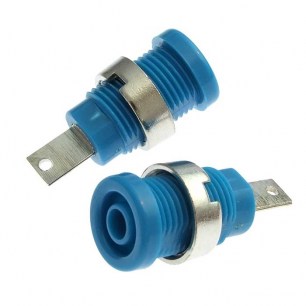 Z013 4mm panel jack BLUE штекер