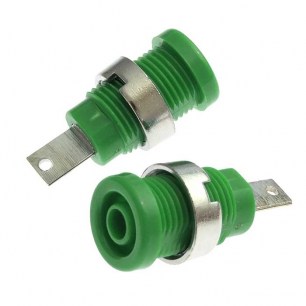 Z013 4mm panel jack GREEN штекер