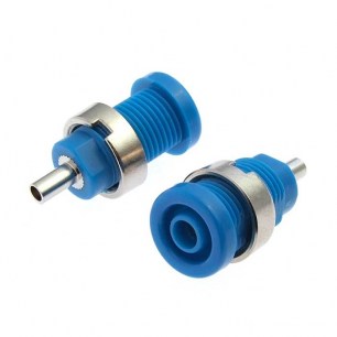 Z014 4mm panel jack BLUE штекер