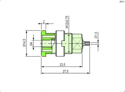 Z014 4mm panel jack BLUE штекер RUICHI даташит схема