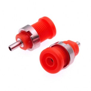 Z014 4mm panel jack RED штекер