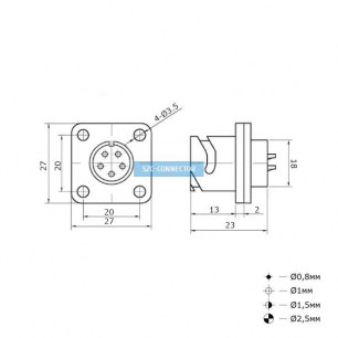 FQ18-5pin ZJ быстроразъемные SZC даташит схема