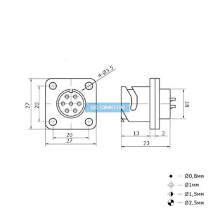 FQ18-7pin ZK быстроразъемные SZC даташит схема