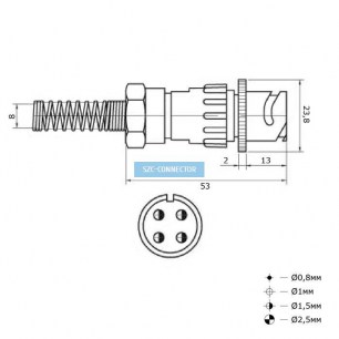 FQ18-4pin ZPK-8 быстроразъемные SZC даташит схема