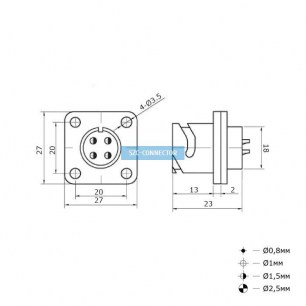 FQ18-4pin ZK быстроразъемные SZC даташит схема