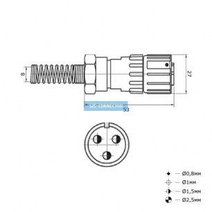 FQ18-3pin TJ быстроразъемные RUICHI даташит схема